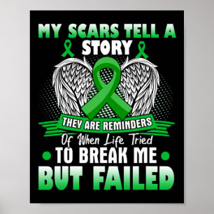 Scars Tell A Story - Kidney Disease Awareness Poster