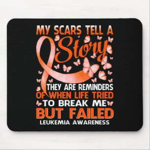 Scars Tell A Story Leukaemia Awareness Butterfly Mouse Pad