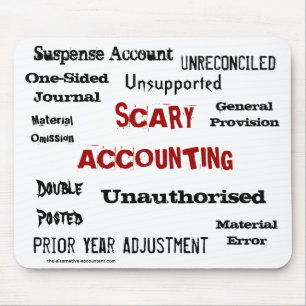 Scary Accounting Accountant Halloween Horror Show Mouse Pad