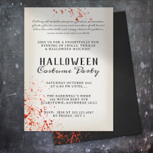 Scary Adult Blood Splatter Halloween Party 