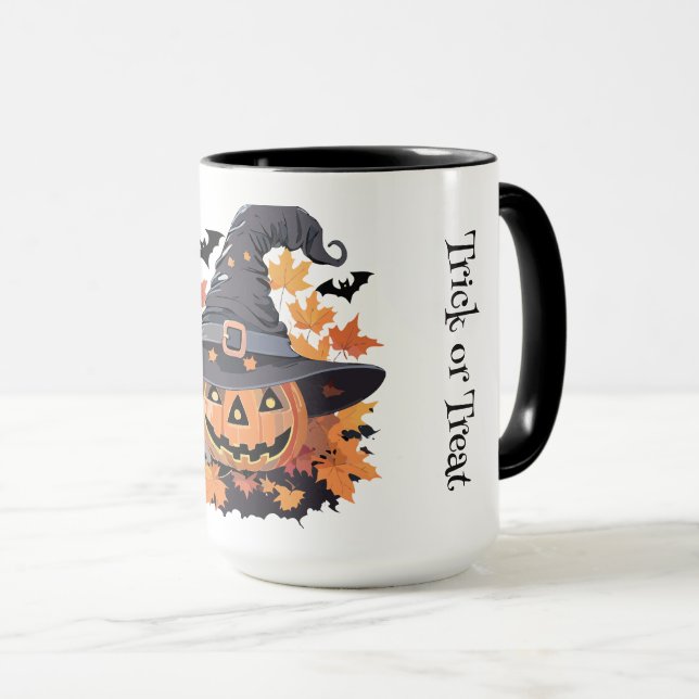 Scary and Cute Trick or Treat Halloween  Mug (Front Right)