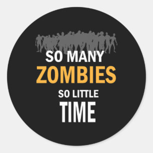 Scary And Funny Halloween Classic Round Sticker
