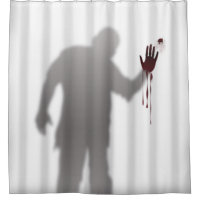 Scary and Horrific Zombie Man Silhouette Shadow