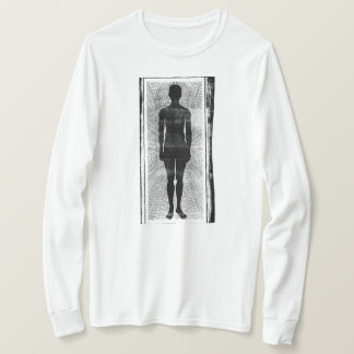 Scary Art, Abstract Surrealist Man Silhouette Long T-Shirt