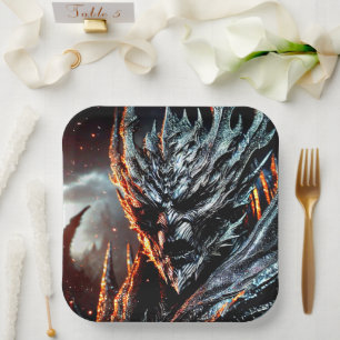 Scary Art Paper Plate
