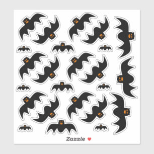 Scary Bat Stickers of Various Sizes