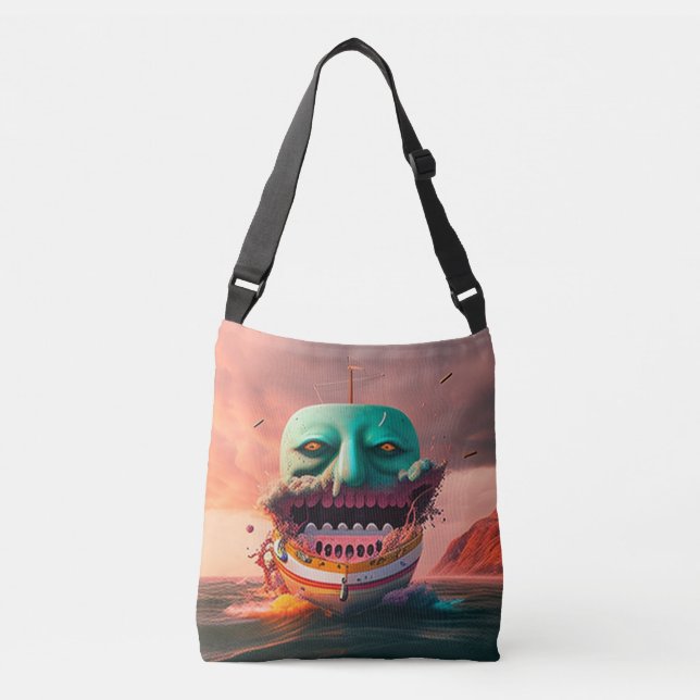 Scary boat crossbody bag (Front)