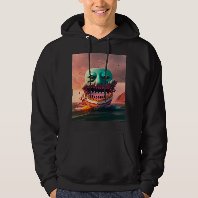 Scary boat hoodie (Front)