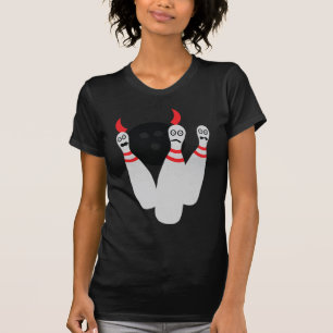 scary bowling ninepine devil T-Shirt