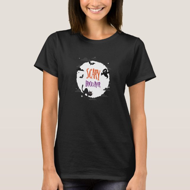 Scary Bricklayer   T-Shirt (Front)