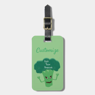 Scary Broccoli Thunder_Cove Luggage Tag