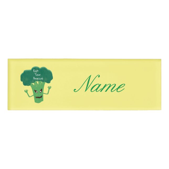 Scary Broccoli Thunder_Cove Name Tag (Front)