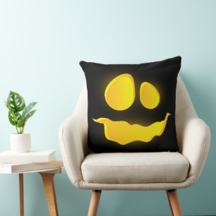 Scary Bumkin Smile Halloween Season Cushion