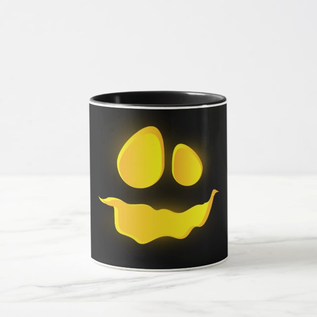 Scary Bumkin Smile Halloween Season  Mug (Center)