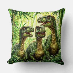 🦖😈 Scary Cartoon Dinosaurs Adventure Decor Gift Cushion