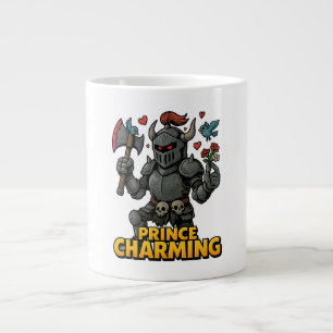 Scary Cartoon Knight  – “Price Charming Large Coffee Mug
