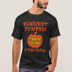Scary Carved Pumpkin Patch Jack O Lantern Face Stu T-Shirt