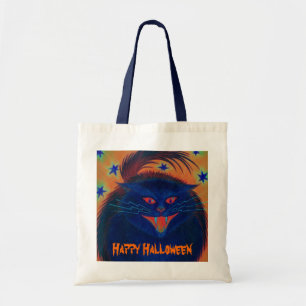 Scary Cat Blue 'Happy Halloween' bag