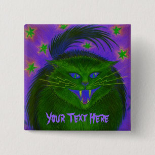 Scary Cat Green 'Your Text' button