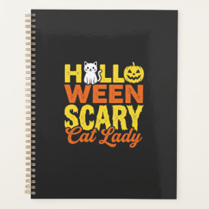 Scary Cat Lady Halloween Design_1 Planner