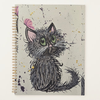 Scary Cat Notebook Planner