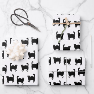 Scary Cats Wrapping Paper Sheets