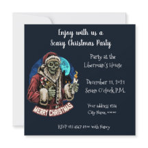 Scary Christmas Party Invitation