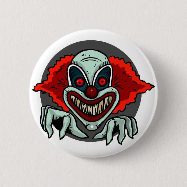 Scary Clown 6 Cm Round Badge (Front)