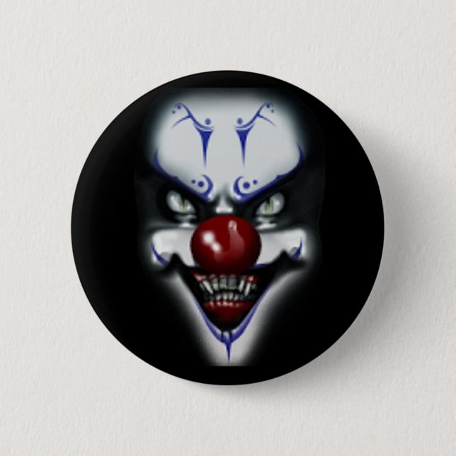 Scary Clown 6 Cm Round Badge (Front)