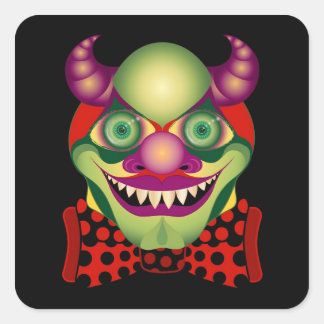 Scary Clown awesomely horrific and cute sticker