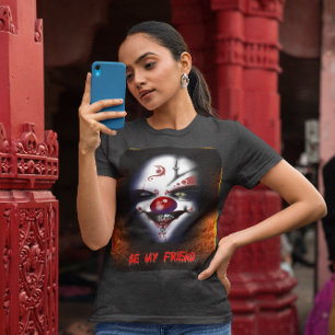 Scary Clown - Be My Friend Ladies T-Shirt