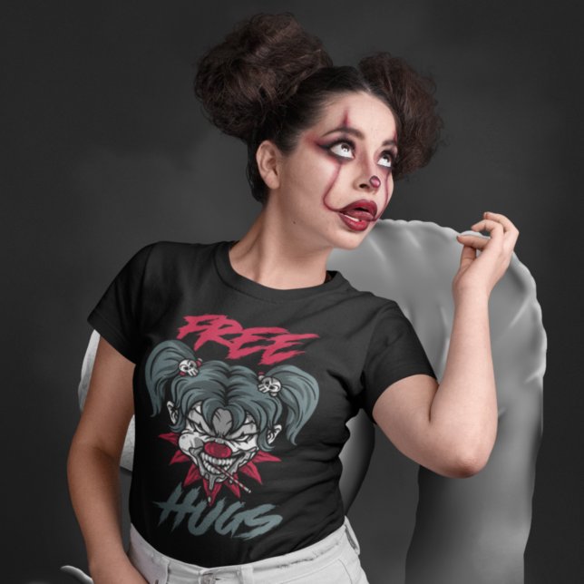 Scary Clown Free Hugs T-Shirt (Creator Uploaded)