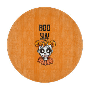 Scary Clown Girl Cutting Board