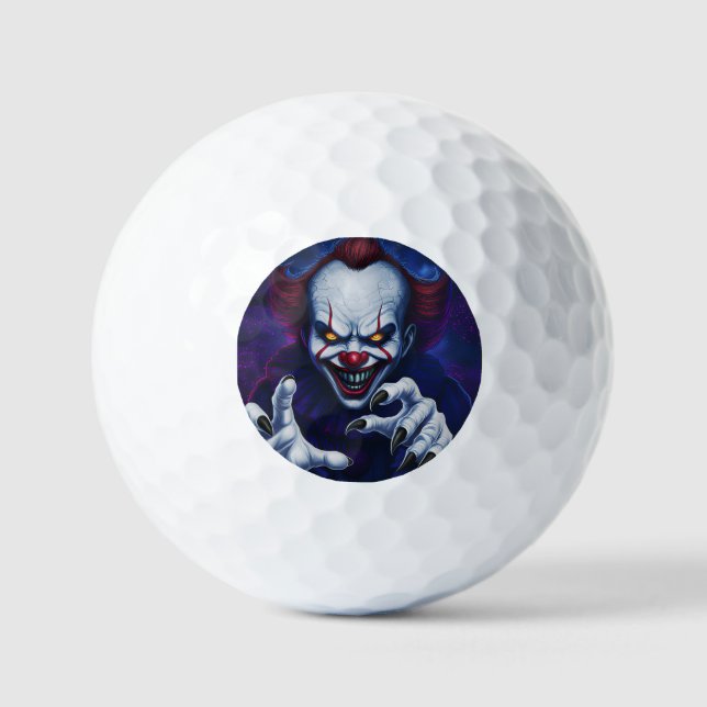 Scary Clown Golf Balls (Front)
