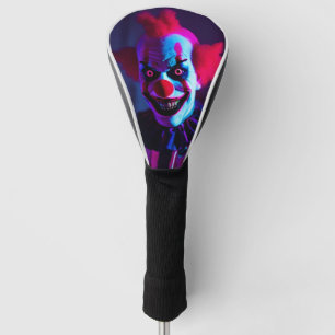 scary clown golf head cover