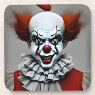 Scary Clown Horror Drinks Coaster 