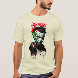Scary Clown Ink Splatter T-Shirt