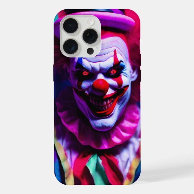 scary clown iPhone case (Back)