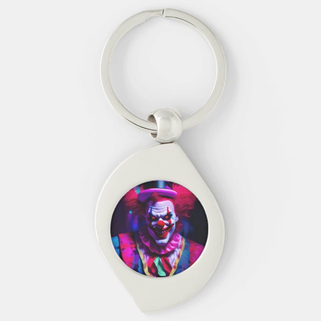 scary clown key ring (Front)