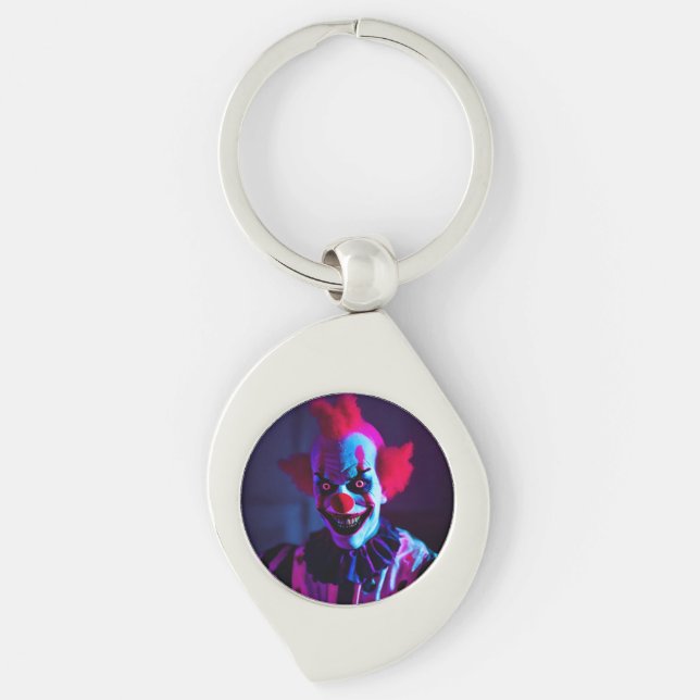 scary clown key ring (Front)