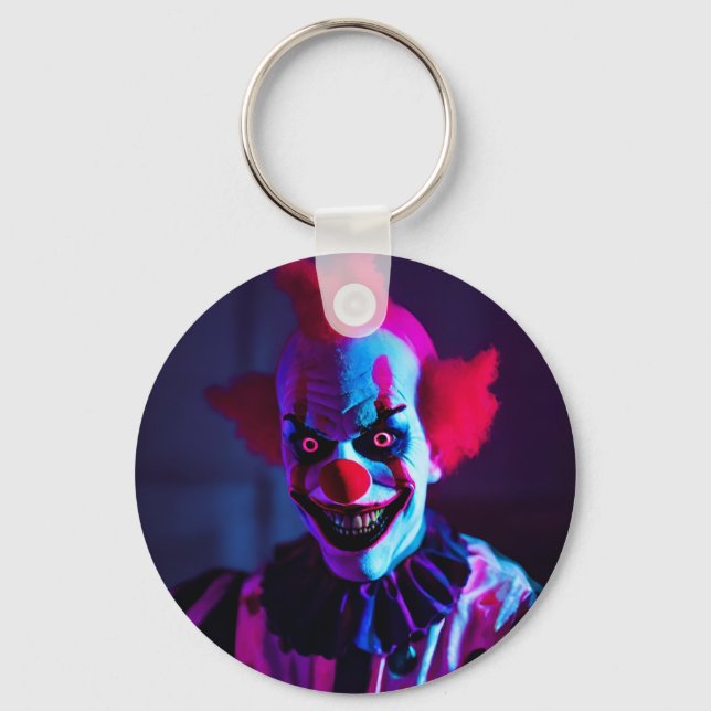 scary clown key ring (Front)
