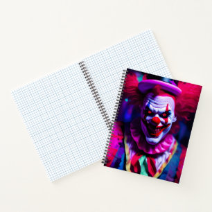 scary clown notebook