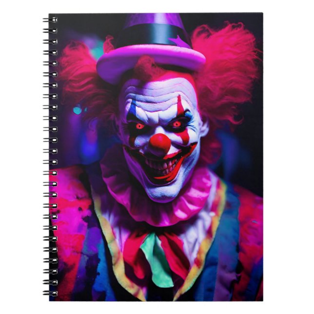 scary clown notebook (Front)
