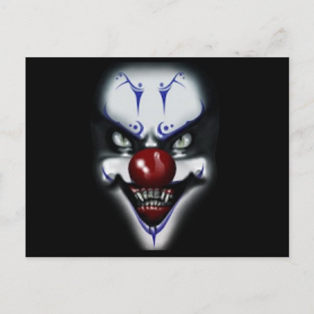 Scary Clown Postcard (Front)