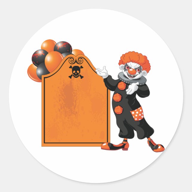 Scary Clown Stickers (Front)