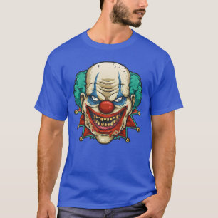 Scary Creepy Clown Face Halloween Trick Or Treatin T-Shirt