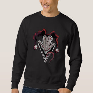 Scary Creepy Clown Smile Sweatshirt