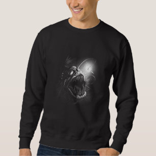 Scary creepy spooky underwater fish sea deep sweatshirt