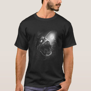 Scary creepy spooky underwater fish sea deep T-Shirt