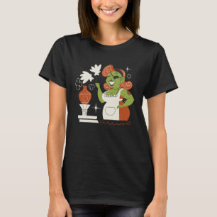 Scary creepy zombie cleaning lady T-Shirt